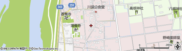 静岡県磐田市川袋491-5周辺の地図