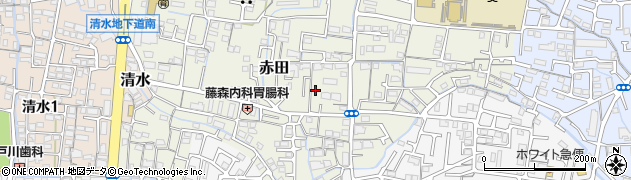 岡山県岡山市中区赤田266周辺の地図