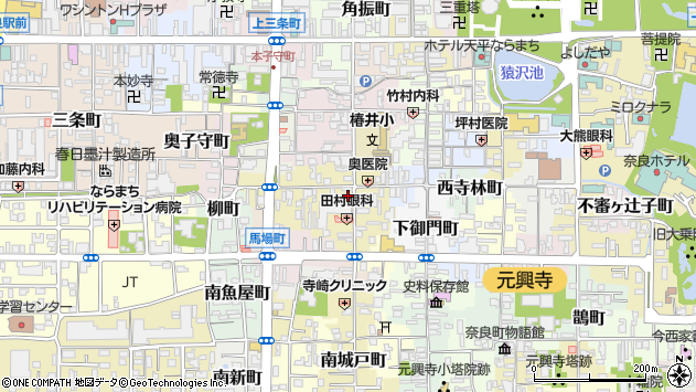 〒630-8344 奈良県奈良市東城戸町の地図