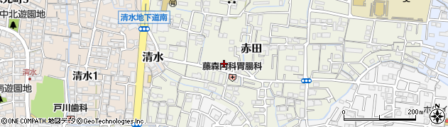 岡山県岡山市中区赤田69周辺の地図