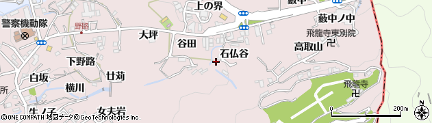 兵庫県神戸市須磨区妙法寺（石仏谷）周辺の地図