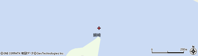鯖崎周辺の地図