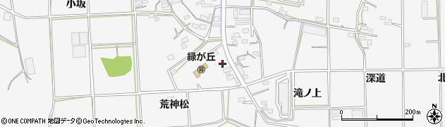 愛知県豊橋市細谷町（荒神松）周辺の地図