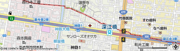 株式会社コーワシステム　関西支店周辺の地図