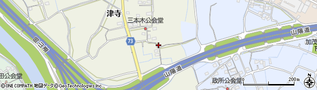 岡山県岡山市北区津寺424周辺の地図