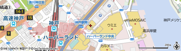 三豊麺 プロメナ神戸店周辺の地図