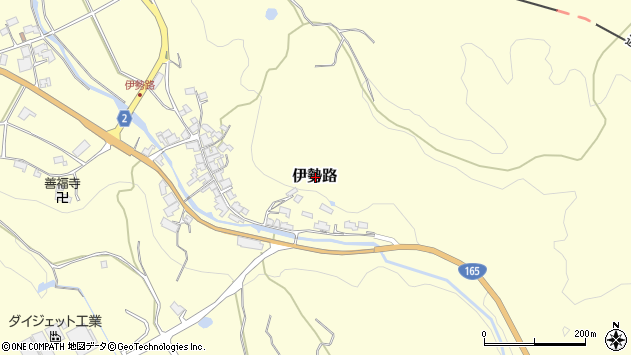 〒518-0205 三重県伊賀市伊勢路の地図