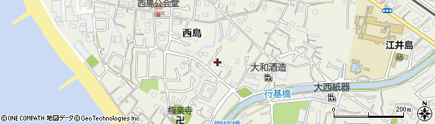 兵庫県明石市大久保町西島513周辺の地図