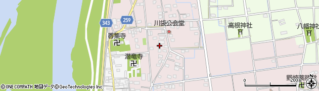 静岡県磐田市川袋332周辺の地図