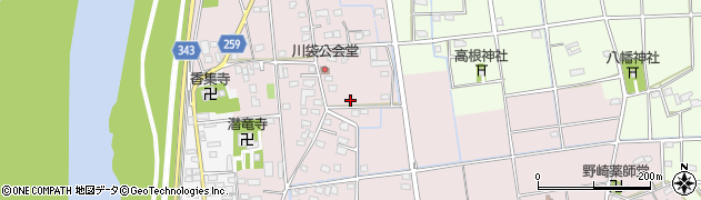 静岡県磐田市川袋356周辺の地図