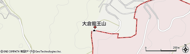 大倉龍王山周辺の地図