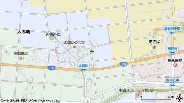 〒437-1116 静岡県袋井市太郎助の地図