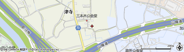 岡山県岡山市北区津寺420周辺の地図