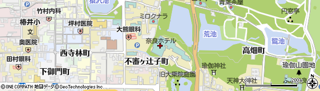 奈良ホテル周辺の地図