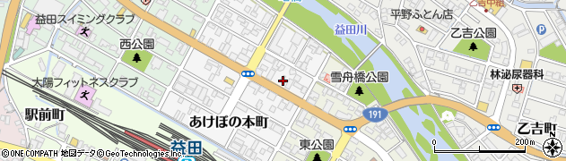 株式会社植松　益田車検工場周辺の地図