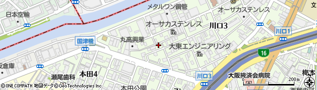 関光汽船　富島寮周辺の地図