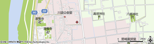 静岡県磐田市川袋420周辺の地図