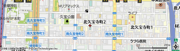 大阪府大阪市中央区北久宝寺町周辺の地図