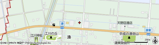 静岡県袋井市湊354-1周辺の地図