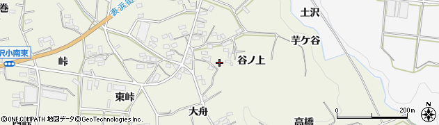 愛知県豊橋市小島町（谷ノ上）周辺の地図