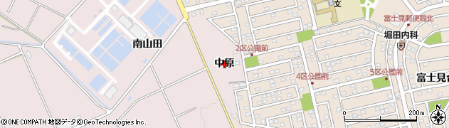 愛知県豊橋市老津町（中原）周辺の地図