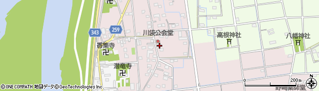 静岡県磐田市川袋357周辺の地図