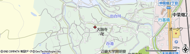 奈良県生駒市西菜畑町周辺の地図
