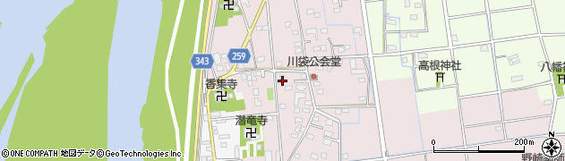 静岡県磐田市川袋329周辺の地図