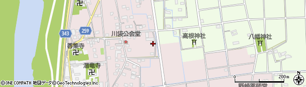 静岡県磐田市川袋415周辺の地図