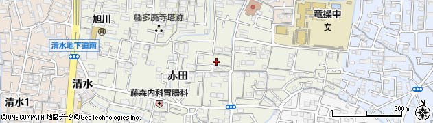 岡山県岡山市中区赤田142周辺の地図
