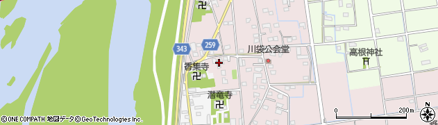 静岡県磐田市川袋455周辺の地図