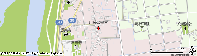 静岡県磐田市川袋358-1周辺の地図