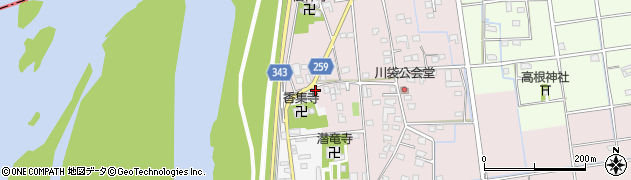 静岡県磐田市川袋456周辺の地図