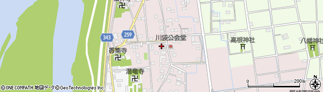 静岡県磐田市川袋450周辺の地図
