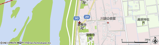 静岡県磐田市川袋242周辺の地図