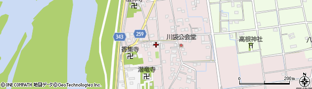 静岡県磐田市川袋454周辺の地図