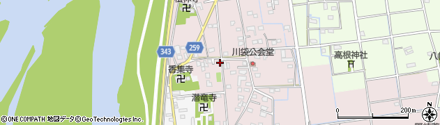 静岡県磐田市川袋303周辺の地図