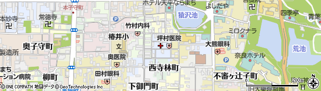 奈良県奈良市南市町周辺の地図