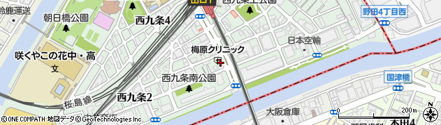 ほっかほっか亭　西九条店周辺の地図