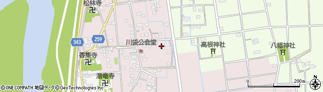 静岡県磐田市川袋361周辺の地図