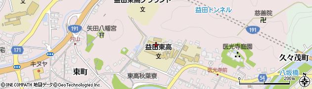 島根県益田市染羽町1周辺の地図