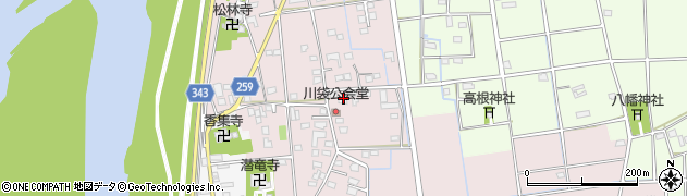 静岡県磐田市川袋426周辺の地図