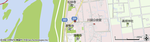 静岡県磐田市川袋247周辺の地図