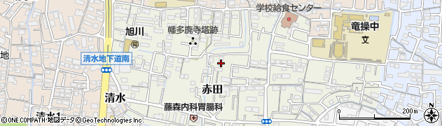 岡山県岡山市中区赤田129周辺の地図