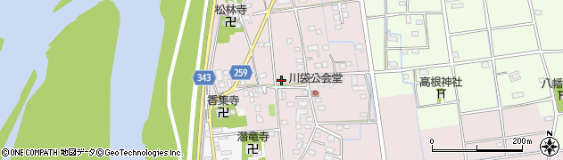 静岡県磐田市川袋217周辺の地図