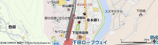 小澤眼科医院周辺の地図