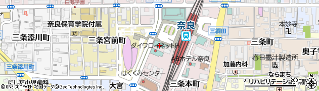 ピアッツァホテル奈良周辺の地図