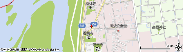 静岡県磐田市川袋246-5周辺の地図