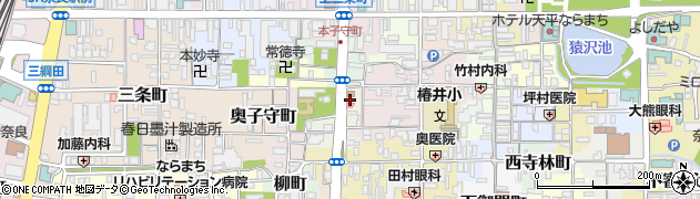 奈良県奈良市小川町周辺の地図