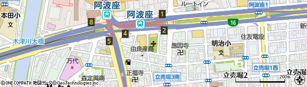 薩摩堀公園周辺の地図